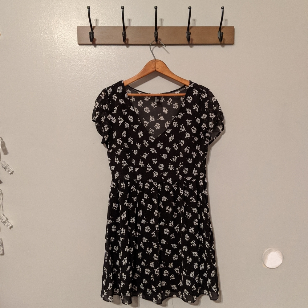 Bundle Sale - Forever 21 Floral Dress Sheer Back